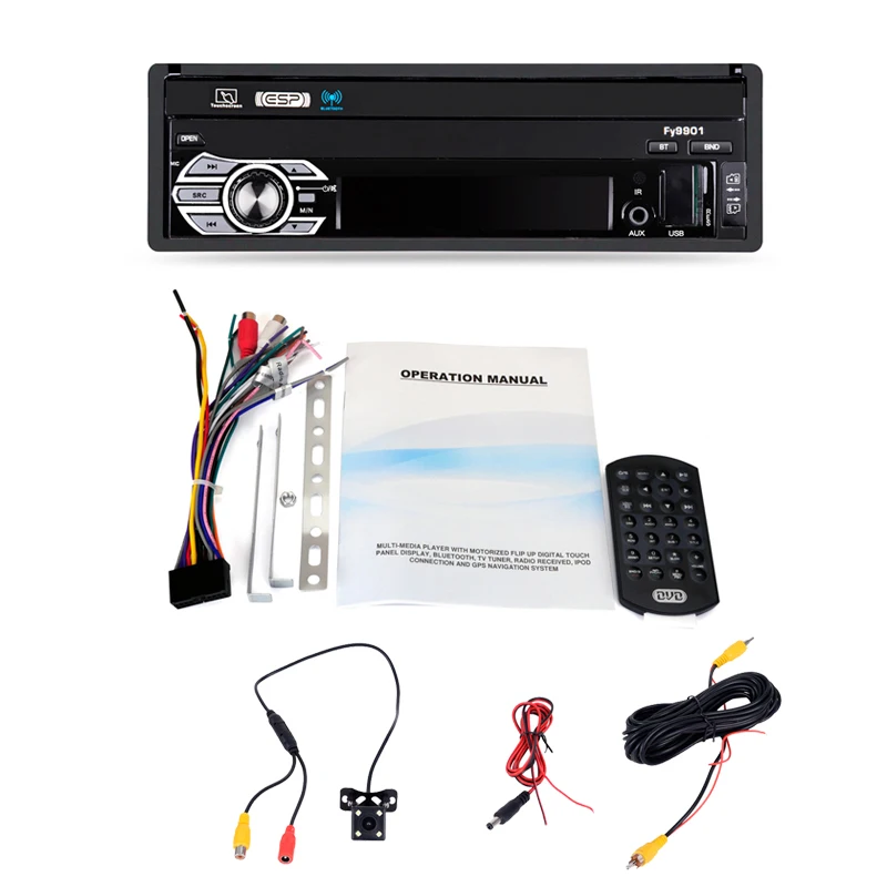 Standard with 4 led Essgoo автомагнитолы 1 DIN выдвижной сенсорный экран Mp5 плеер Bluetooth авторадио FM usb зарядка Tf Aux Android телефон Зеркало Ссылка - Цвет: Standard with 4 led