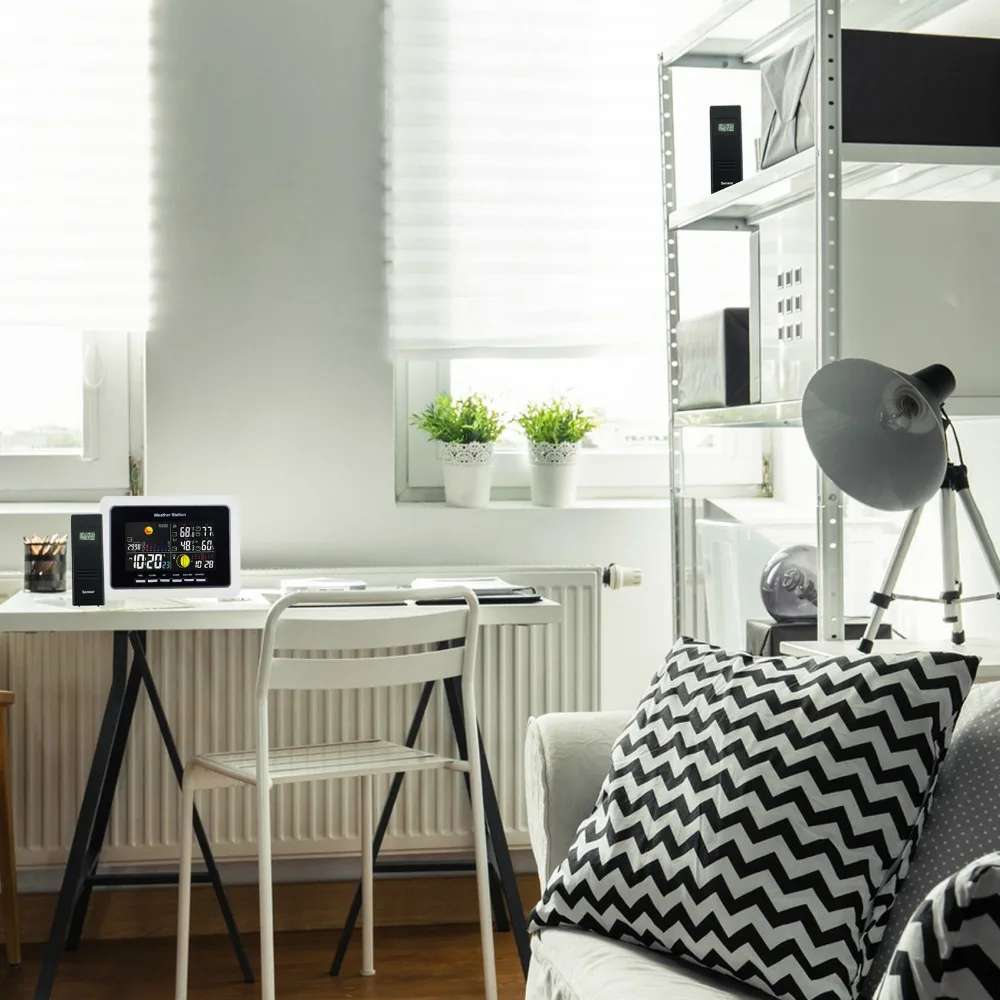 Беспроводной Сенсор метеостанции DCF77 RCC приемник 8 Функция ключи 5 состояние