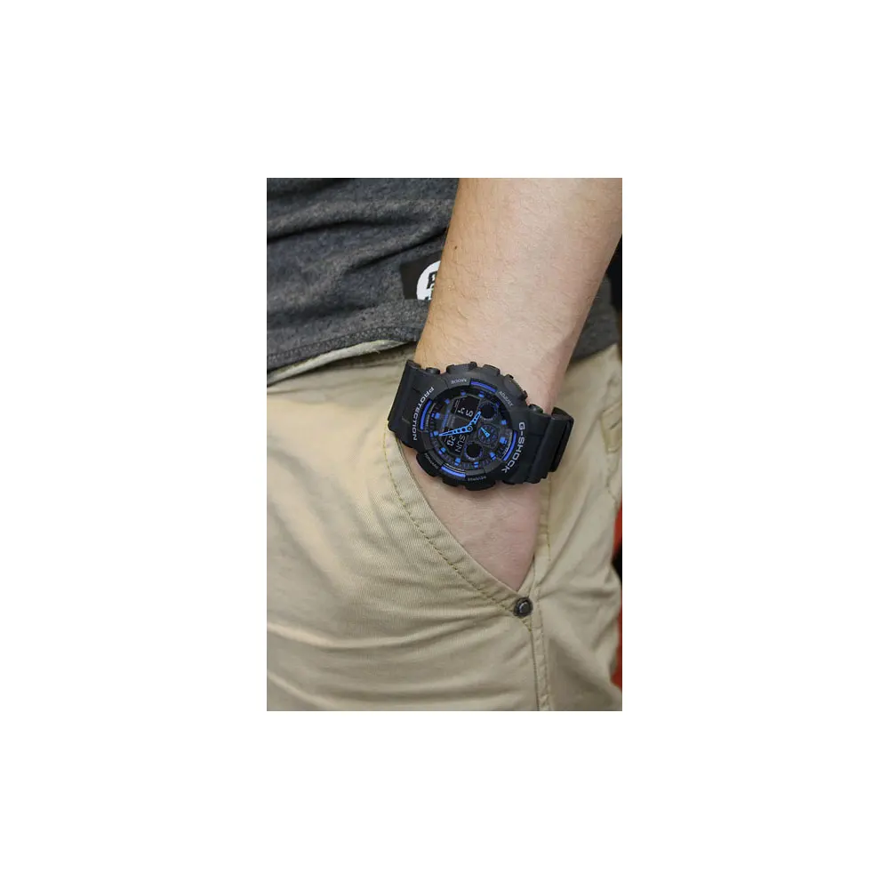 Quartz Wristwatches Casio for mens GA 100 1A2 Watches Mans Watch Wristwatch Wrist men G Shock|Мужские спортивные часы| |