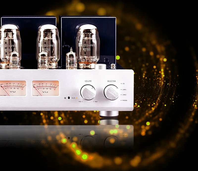 MUZISHARE X7 KT88 Push-Pull ламповый усилитель HIFI EXQUIS GZ34 ламповый усилитель лучшие продажи с фонокорректором и пультом дистанционного управления