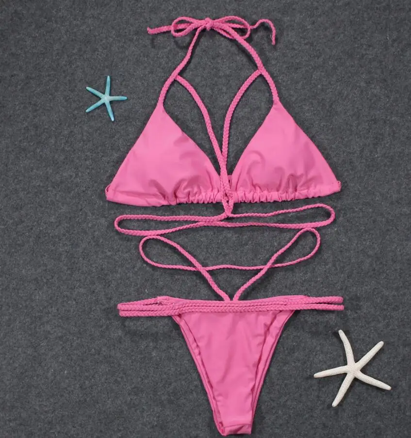 2018 nouveau бикини пуш ап сексуальный черный бандаж зачатие licou maillot de bain femmes maillots