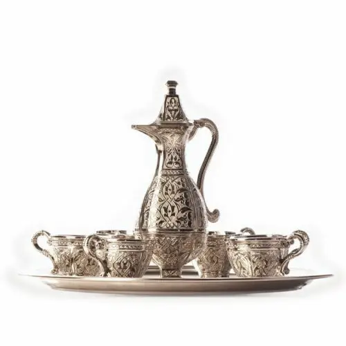 Zamzam набор для питья посеребренные поднос чашки исламский eid al adha подарок