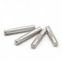 30pcs m2 stainless steel knurled pin cylindrical pins connecting rod home decoration bolts length 2mm 16mm length