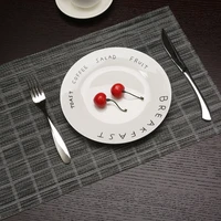 4 pcs pvc kitchen dinning placemats for table mat table cloth pad mat tablemats stain resistant dining disc bowl pad coaster