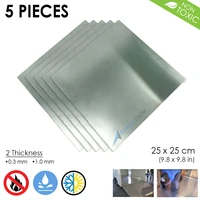 arrowzoom 25 x 25 cm aluminum plain tread plate sheet non corrosive diy material flat tile kk1177