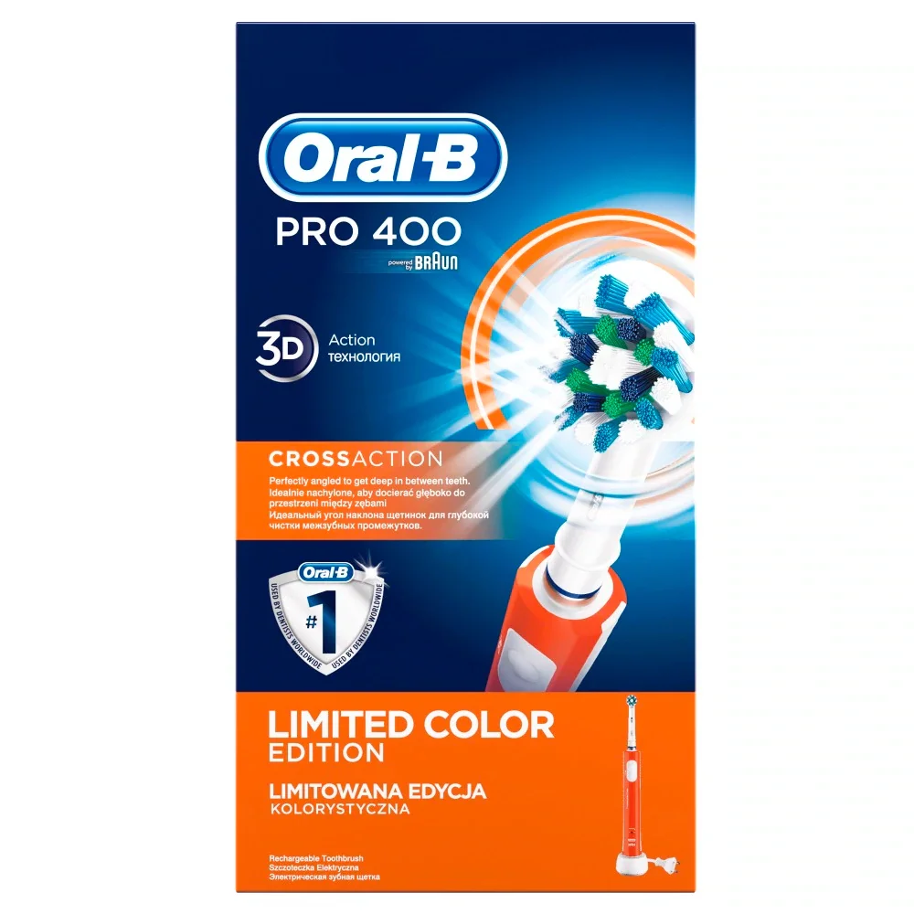 Электрическая зубная щетка Oral-B PRO 400 CrossAction | Бытовая техника