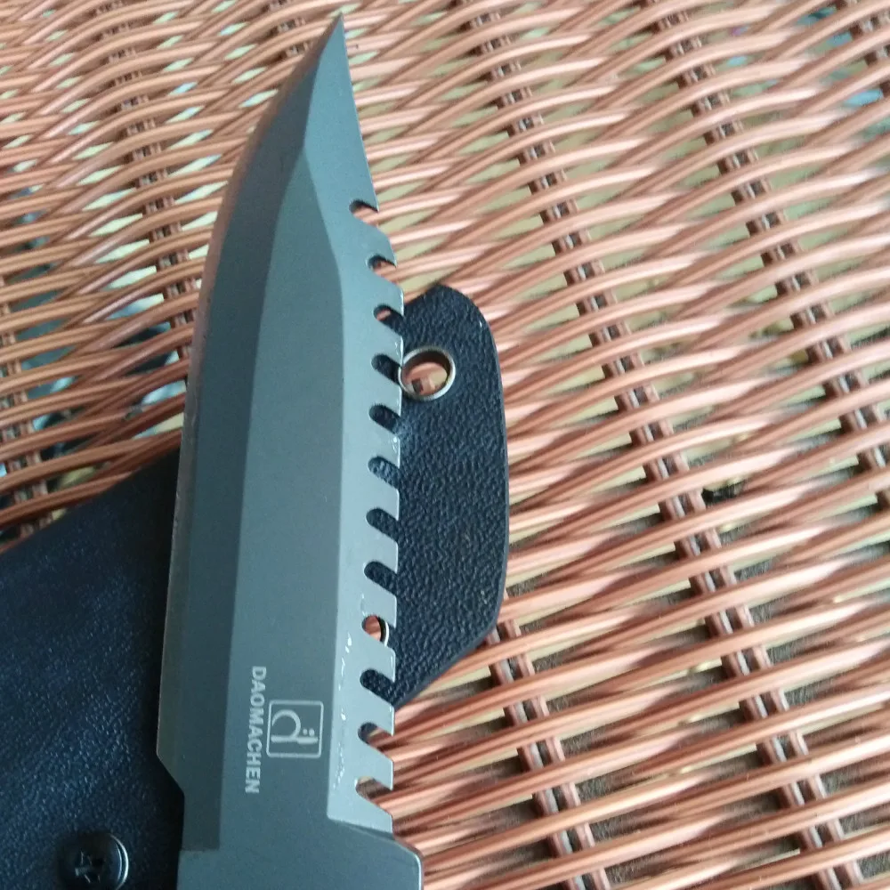 DAOMACHEN Походный нож для выживания охотничий Полный Тан G10 Ручка Фиксированное