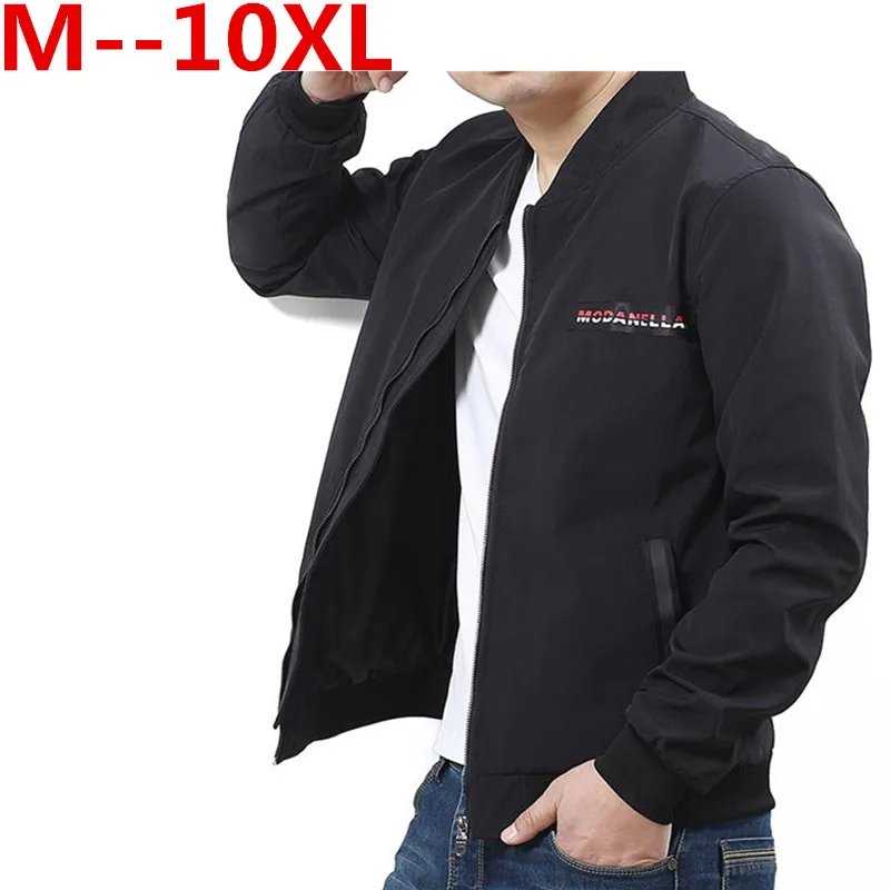 Брендовые повседневные короткие куртки 10XL 9XL 8XL 6XL 5XL 4XL пальто для мужчин черные