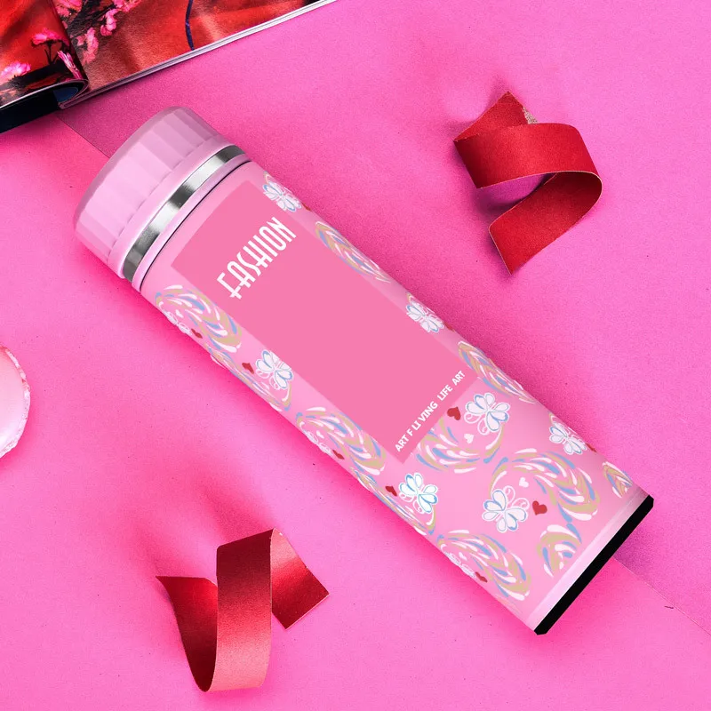 450ml Thermos Cup Stainless Steel Water Bottle Thermo Mug Insulated Lady Coffee Tumbler Auto Car Vacuum Flask | Дом и сад