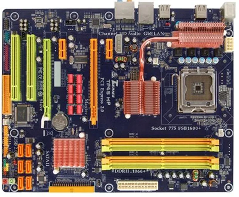 Оригинальная б/у настольная материнская плата для BIOSTAR TP45 HP P45 LGA 775 DDR2 SATA2 USB2.0 ATX|p45
