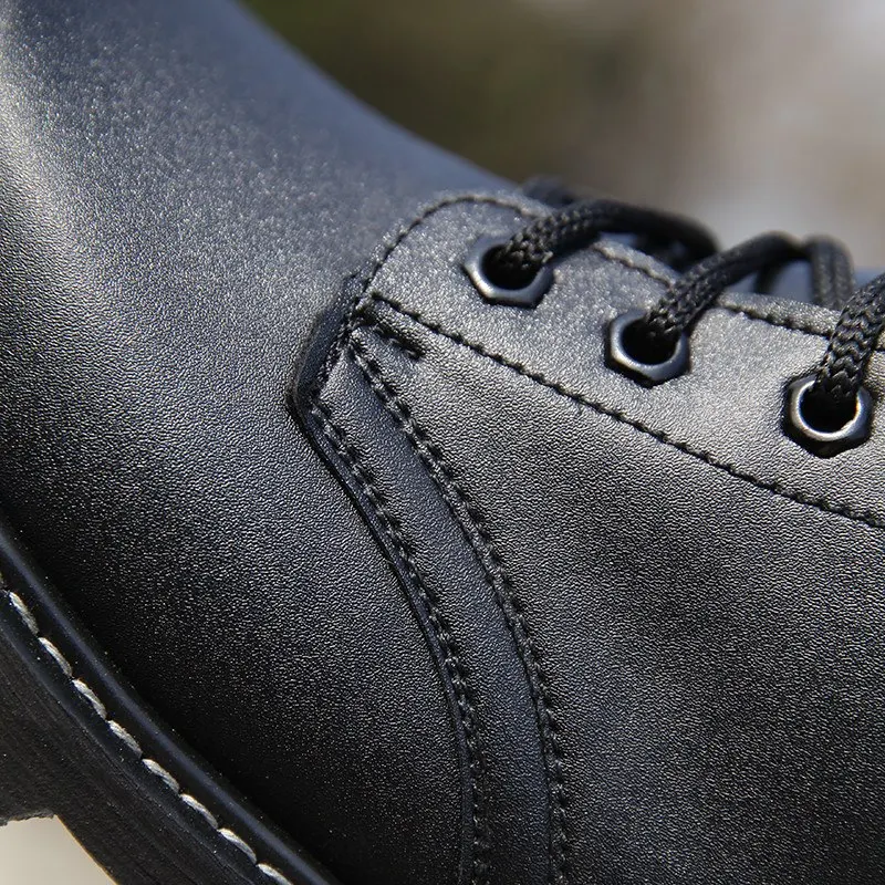 Мужские рабочие защитные ботинки со стальным носком черные тактические Bota