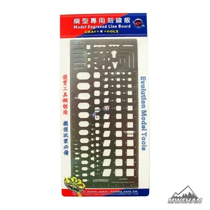 Ustar 80027 модель гравированная линейная доска металлический хобби ремесло инструменты аксессуары DIY