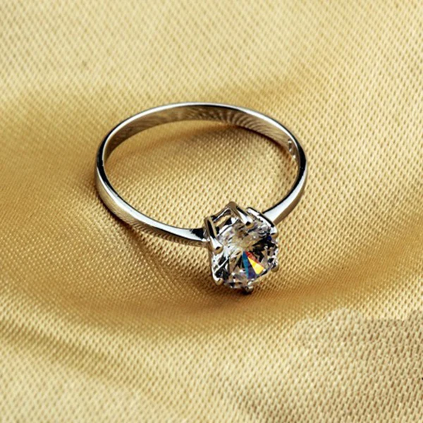 Wedding Ring With Zircon Aneis Femininos Fashion CZ Jewelry Aliancas De Casamento Joias Prometion 50% Off Ulove J002-W | Украшения и