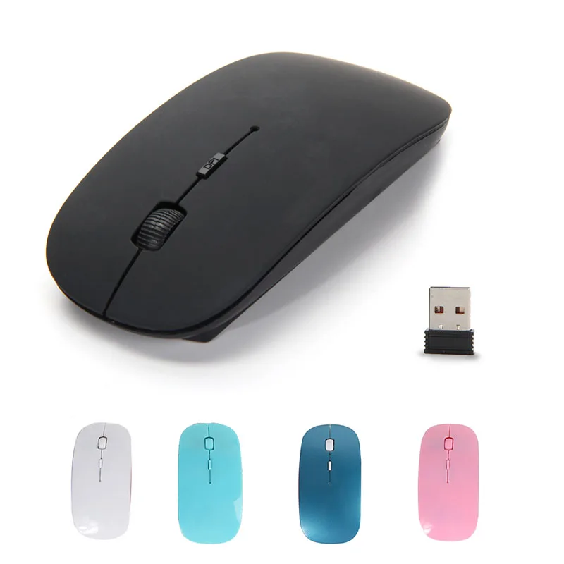 USB оптическая беспроводная мышь 2 4G приемник супер тонкая для ПК ноутбука|Мыши| |