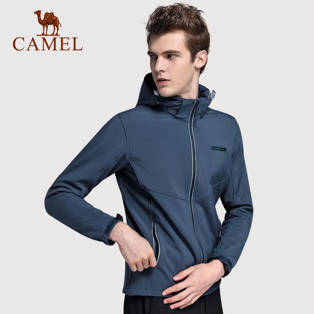 CAMEL мужская и женская спортивная флисовая походная куртка водонепроницаемая ветрозащитная Теплая Охотничья ветровка для рыбалки тактическое пальто - Цвет: Male-Blue