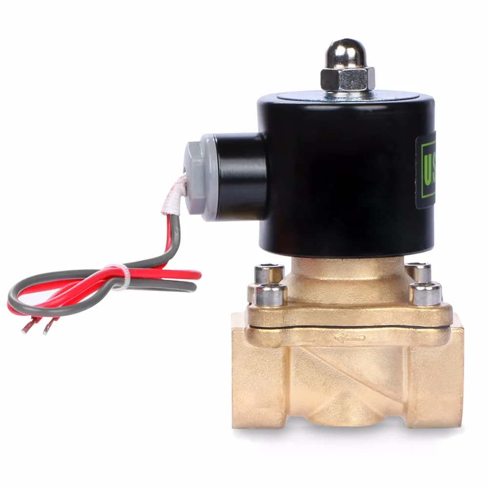 Американский твердый 1/2 &quotлатунный Электрический Соленоидный клапан 24 V AC
