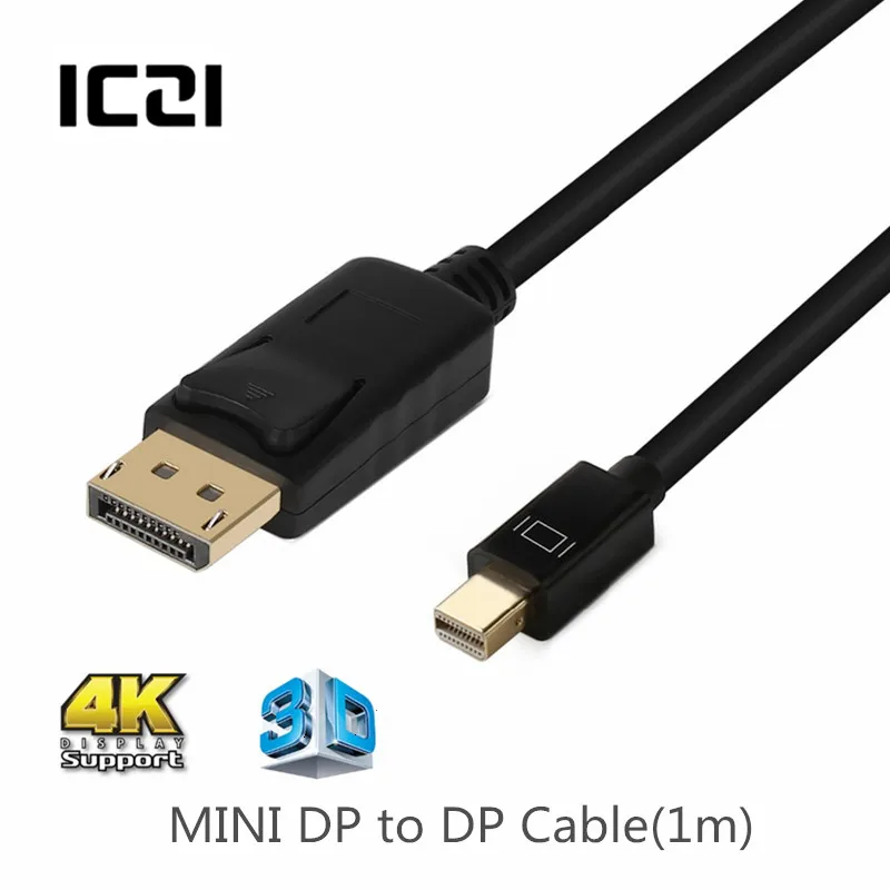 ICZI 4 K 60Hz Thunderbolt Mini DisplayPort кабель позолоченный для Macbook Air Pro Surface Профессиональный