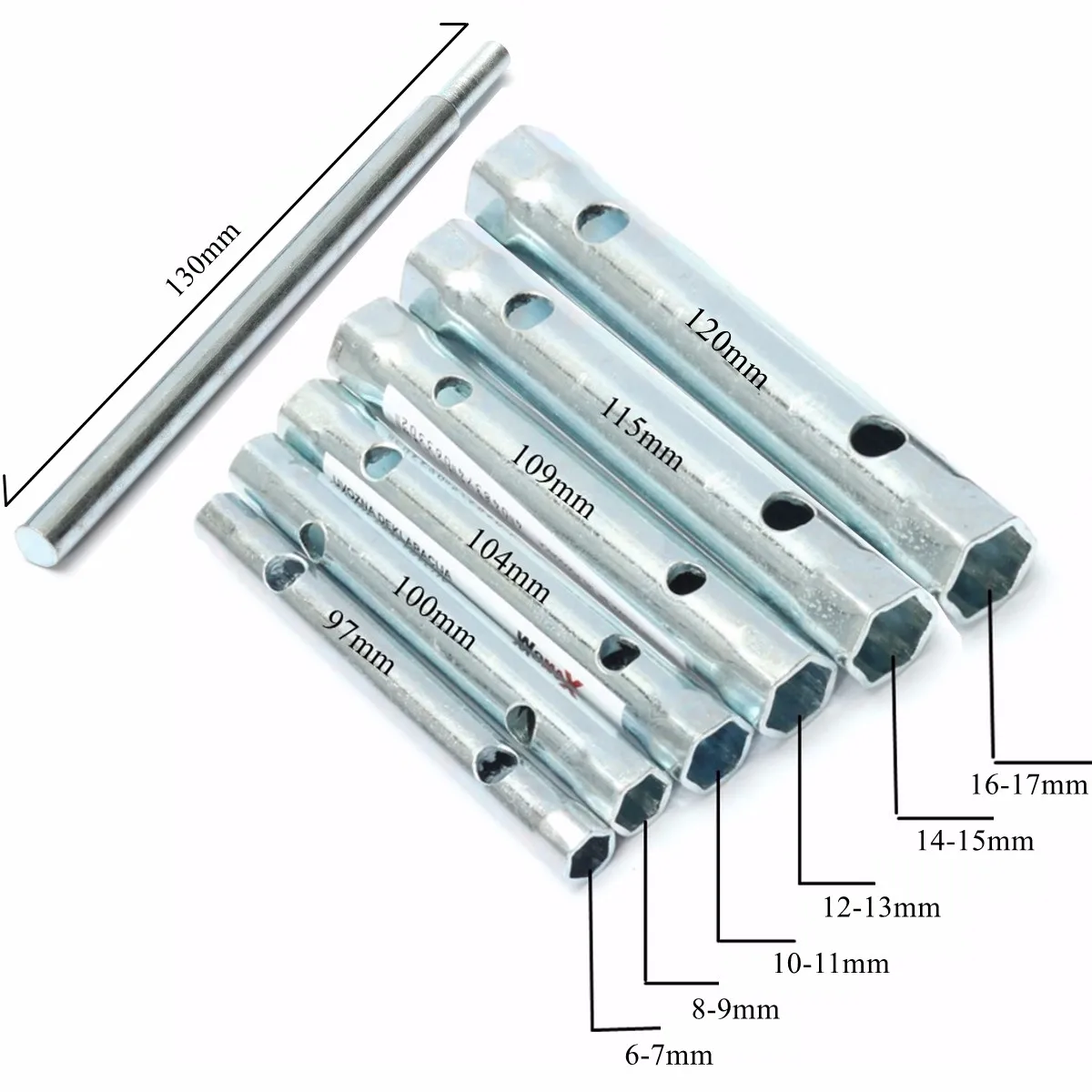 Набор трубчатых гаечных ключей Drillpro 6 шт. 17 мм|wrench metric|spanner wrenchbox spanner |