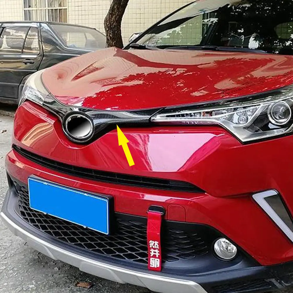 Для Toyota CHR 2016 2017 2018 углеродное волокно стиль ABS хромированный автомобильный