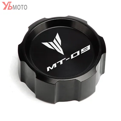 Rear Cover Black Для Yamaha MT09 FZ09 MT-09 MT 09- аксессуары для мотоциклов передний и задний тормозной цилиндр для жидкости Крышка Резервуара - Цвет: Rear Cover Black