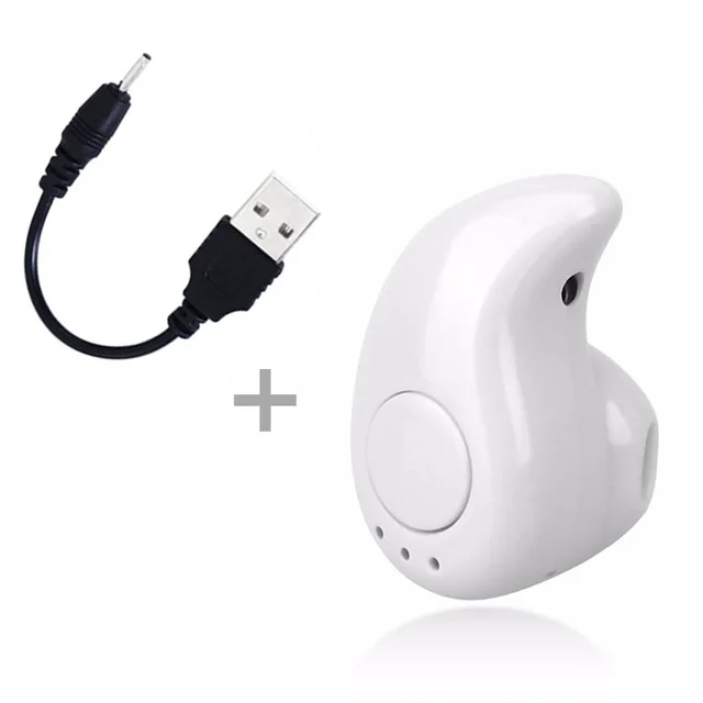 Беспроводные наушники, Bluetooth наушники, спортивные наушники с микрофоном, мини невидимая Спортивная стерео Bluetooth гарнитура S530 для телефона xiaomi - Цвет: White