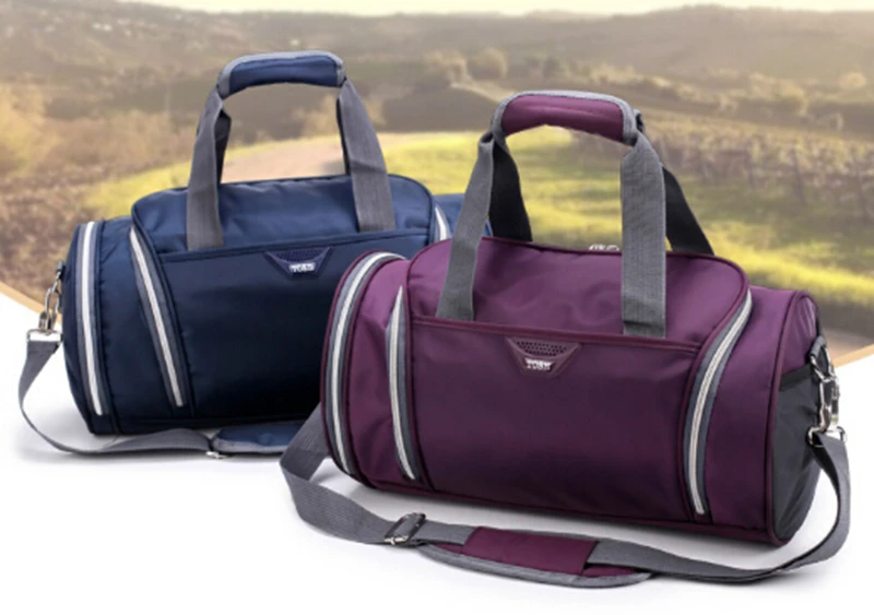 

NEW Men Women travel bag waterproof tote duffle bag nylon shoulder travel bag with compartments