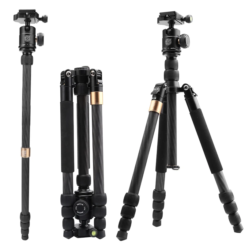 Новый высокой чистоты углеродного волокна материал цифровой штатив для DSLR