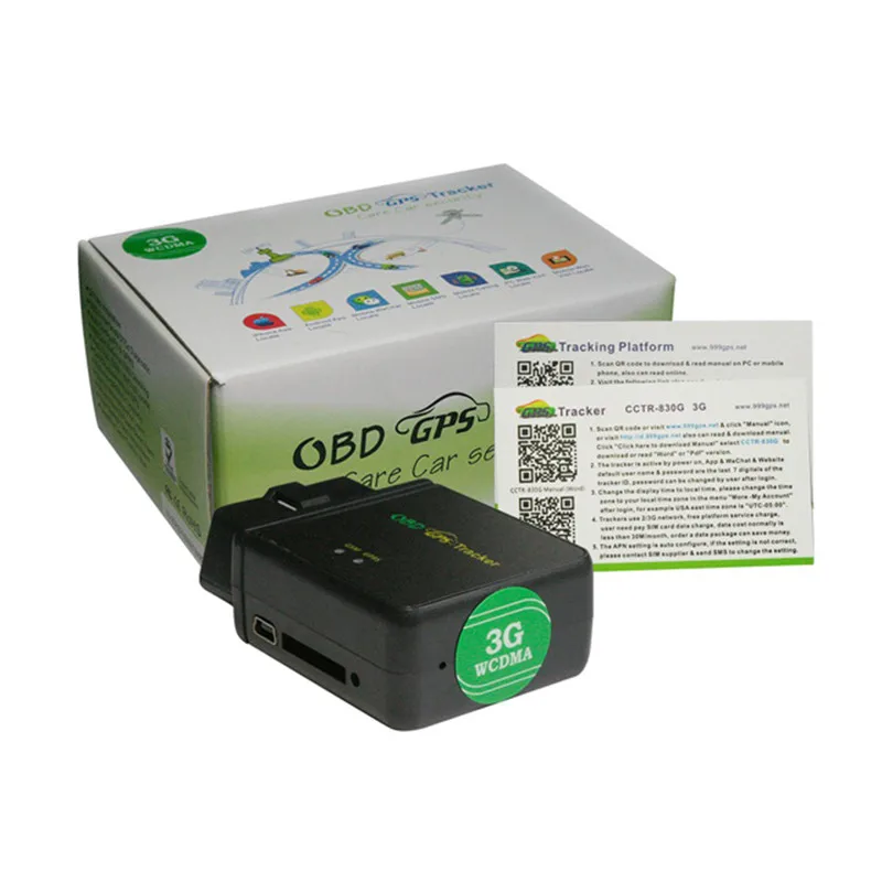 OBDII 3G GPS трекер Автомобильный CCTR-830G WCDMA отслеживание без установки бесплатное