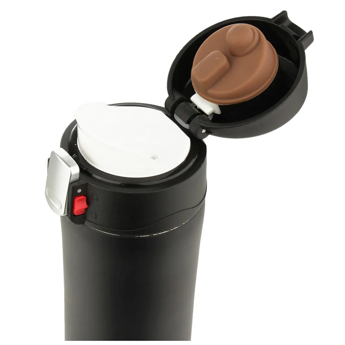 HOT-500ML кружка для путешествий, чая, кофе, воды, Вакуумная чашка, термос, бутылка из нержавеющей стали, Черная