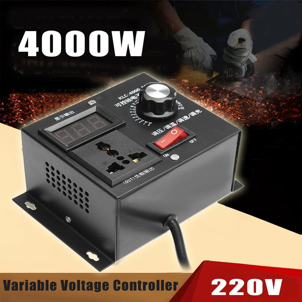 220V 4000W переменной Напряжение Управление Для Скорость вентилятора двигателя