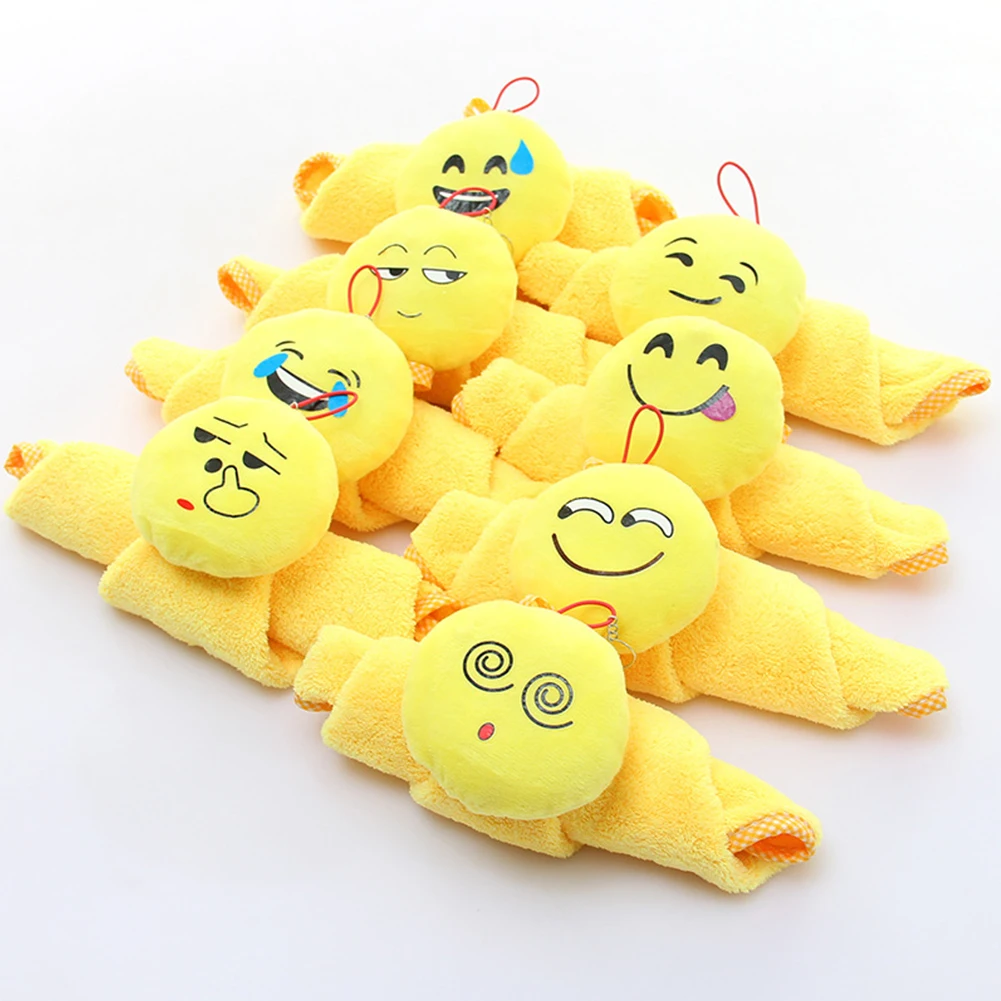 Забавные коралловые бархат случайный emoji сильный абсорбент Полотенца воды сушки