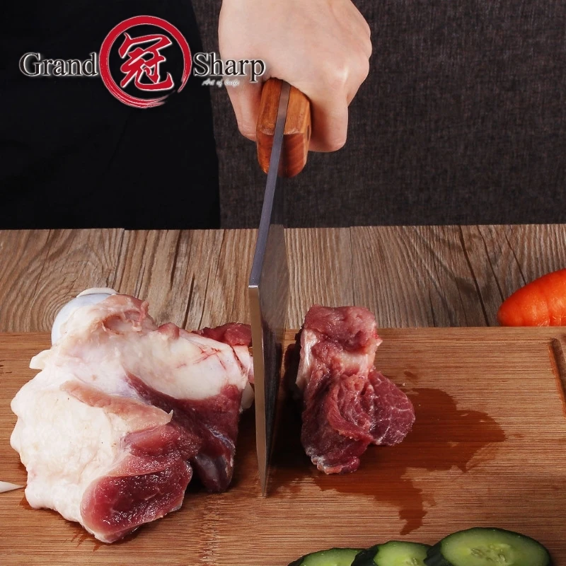 Grandsharp Кливер нож из нержавеющей стали топор китайская кухня шеф повара