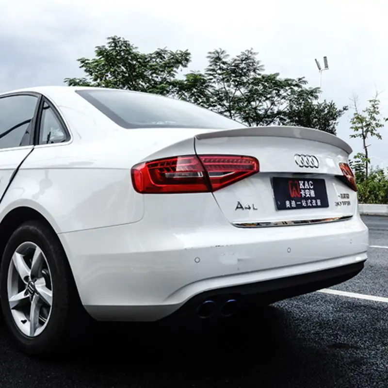 Цветной задний спойлер АБС-пластик без красок заднее крыло 1 шт. для Audi A4 B8 B9 2009 2010