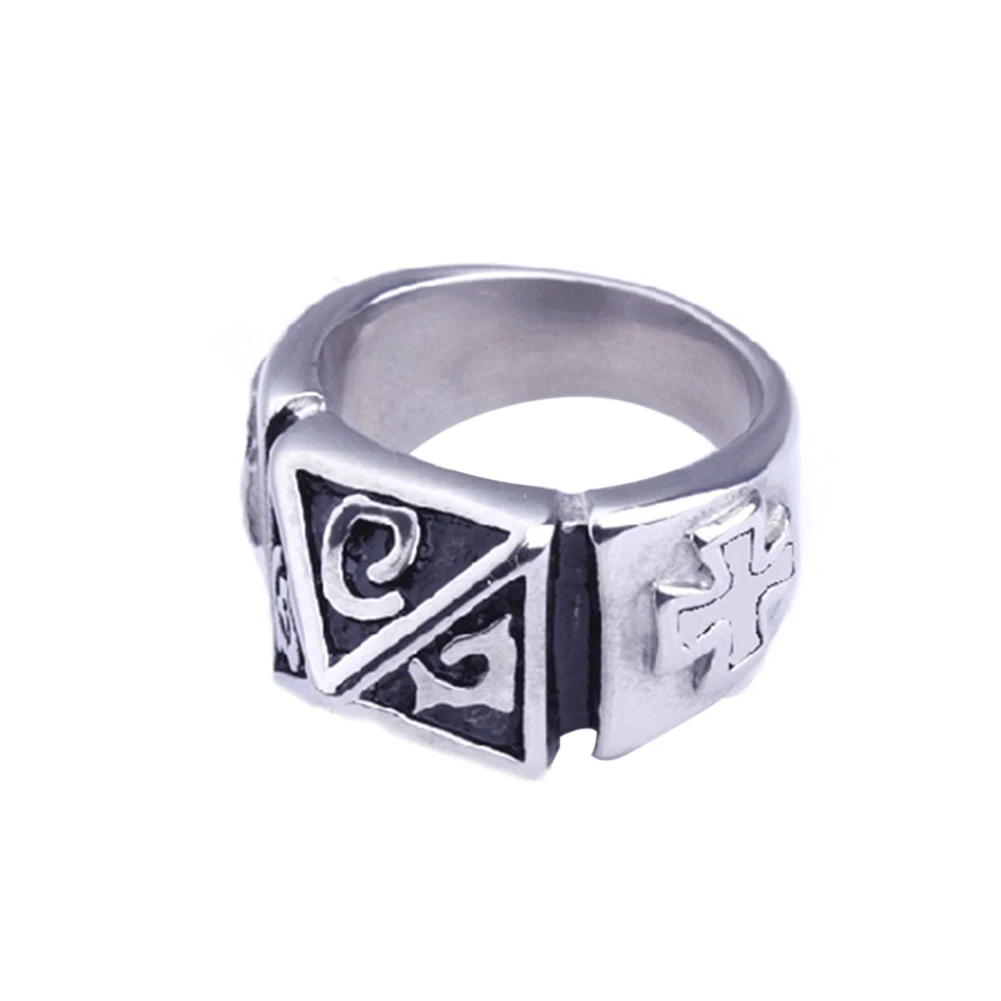 Панк Титан Сталь палец кольцо Для мужчин Jewelry Рождественский подарок Коктейль