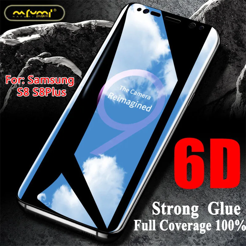 6D закаленное Стекло для samsung s8 экран протектор экрана изогнутые Plus защита