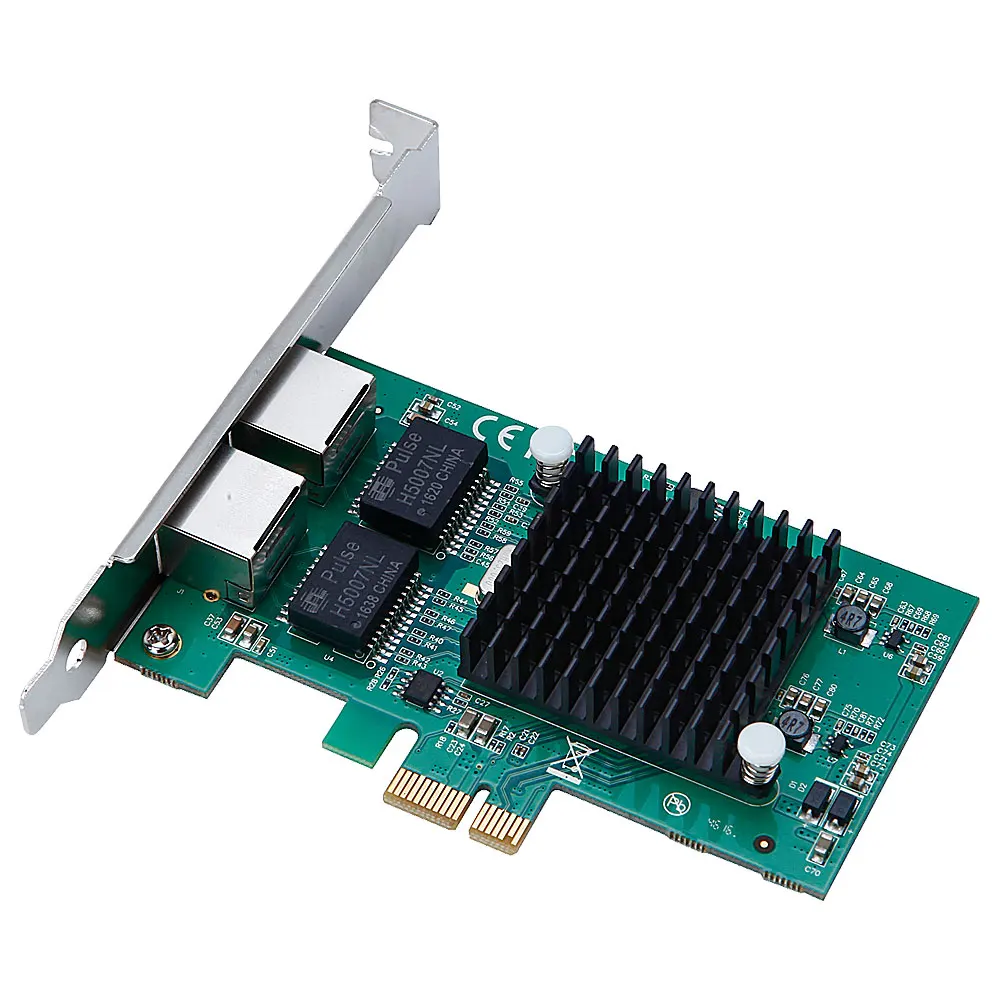 Intel 82575 82575EB серверный Настольный набор микросхем Gigabit PCI-Express сетевая карта 1000 Мбит/с PCI-E X1 PCIE двойной RJ45 порт NIC адаптер