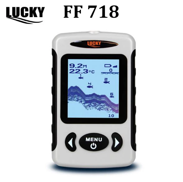 Lucky FF718 Проводной эхолот для рыбалки глубина сканирования до 100 м матричный FSTN ЖК