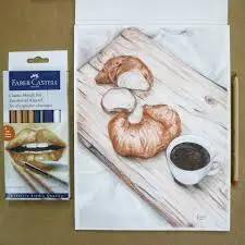Оригинальный Faber Castell творческая студия классический набор эскиза 1 Goldfaber графит 2B