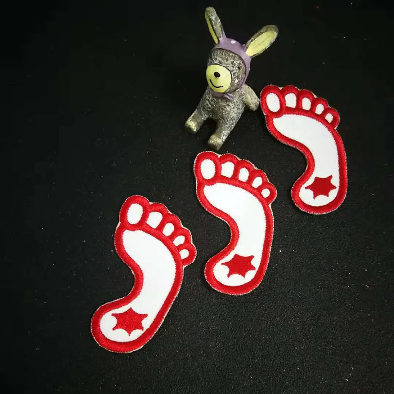 Наклейки для одежды в стиле панк с принтом виде ног медведя и лапы|iron on patch