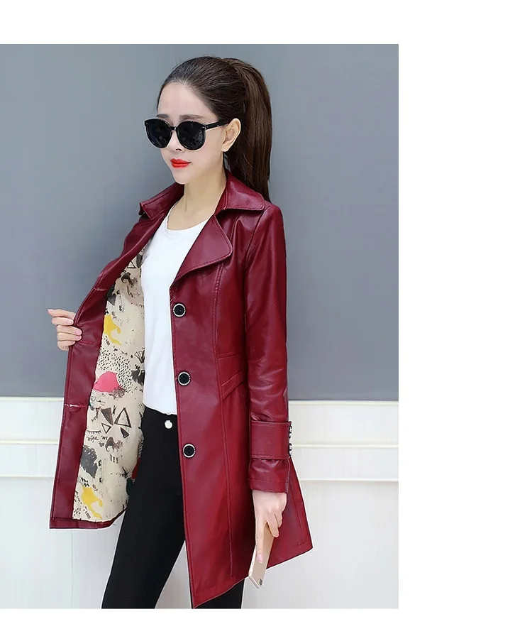 Women new outwear high quality Leather jacket woman 2018 plus size Autumn coat female fashion PU leather bomber BN3824 | Женская одежда