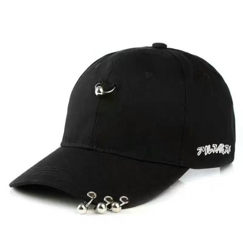 

Seioum solid Ring Safety Pin curved hats fashion hoop baseball cap women men sun cap snapback hip hop caps casquette gorras