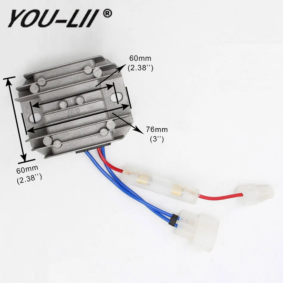 YOULII 5 кВт AVR 3 провода для 178F 186F дизельный генератор автоматический регулятор