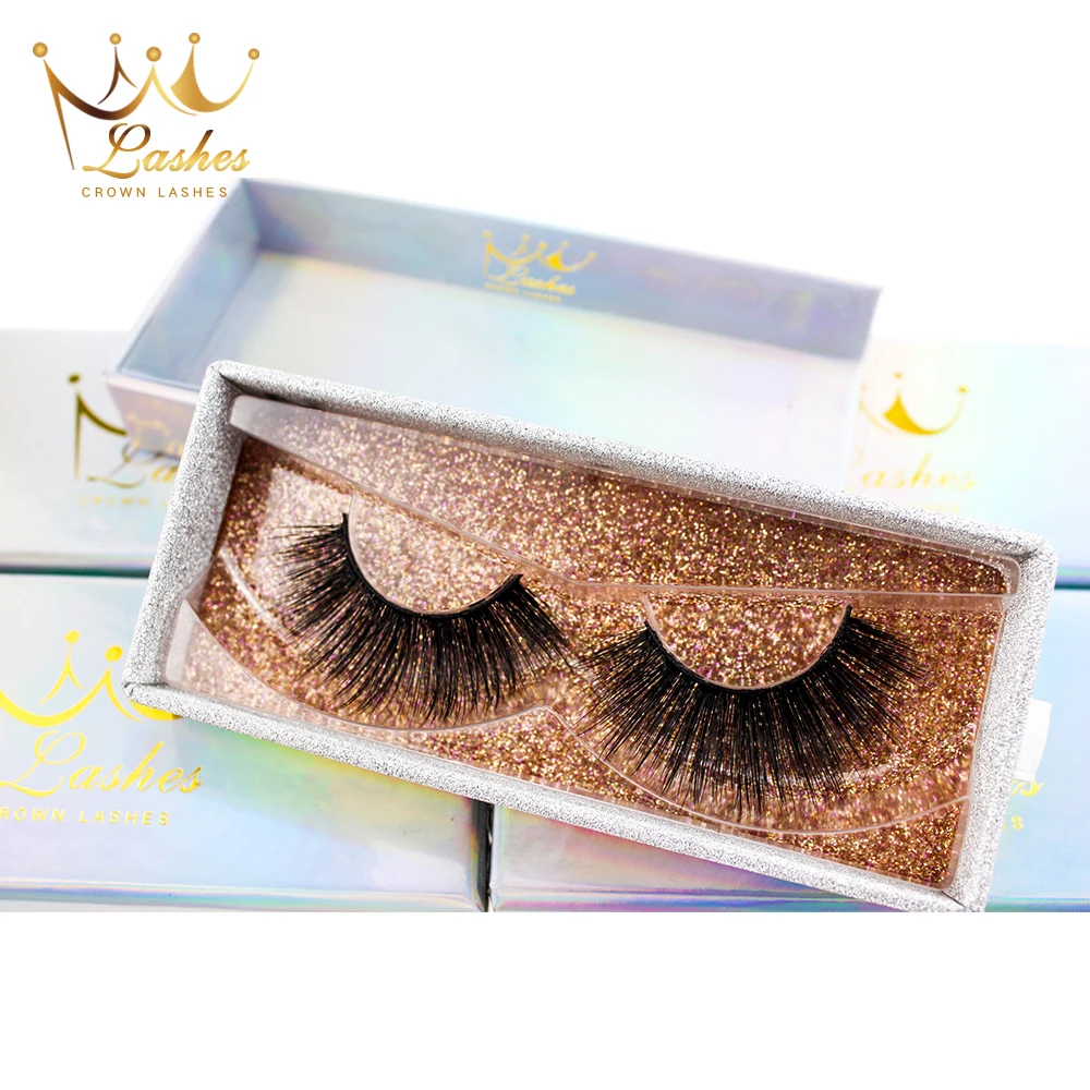 Crownlashes 6d норковые ресницы частная этикетка косметические пользовательские