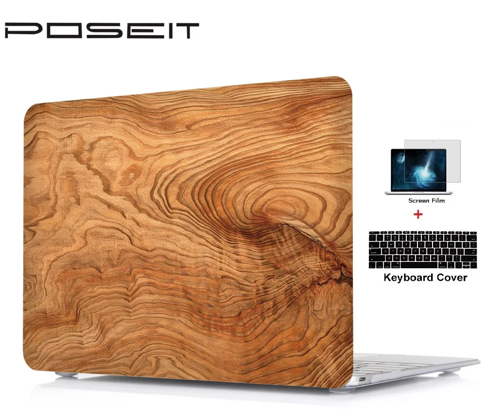 Пластиковый жесткий чехол для ноутбука + клавиатуры пленка экрана Macbook Air 11 13 Pro 15