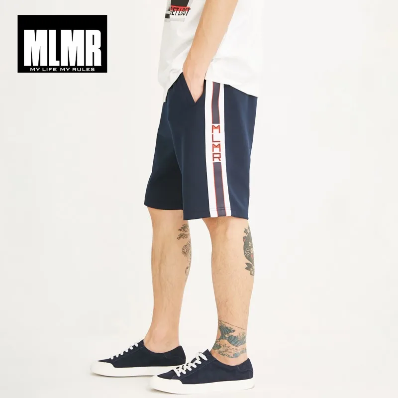 MLMR для мужчин весна и лето стрейч хлопок свободный крой полосой печати