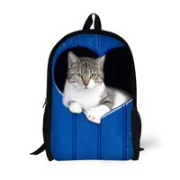blue board pet dog cat generic backpack bag children school bags for age 6 15 teenage boys plane bag pack 17 inch bookbag