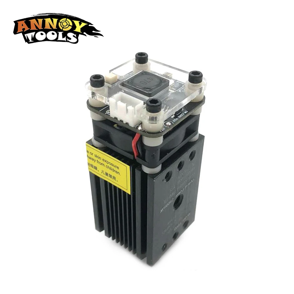 2500 мвт 445nm 12V Синий Фиолетовый гравировальный станок с ЧПУ, 2,5 w с ttl/ШИМ, может управлять мощности лазера и настроить фокус