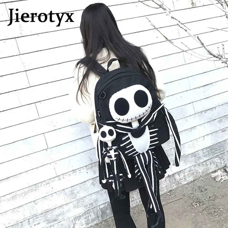 JIEROTYX, забавный женский рюкзак с черепом,, Специальные дорожные сумки, Новая повседневная школьная сумка, большие рюкзаки для ноутбука, хип-хоп, готика, панк, хорошее качество