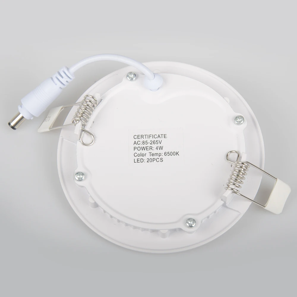 Wholesale Thickness 3W/6W/9W LED Panel Light Round Thin Flat Recessed Ceiling Downlight for Home Kitchen Led Indoor Lighting | Освещение
