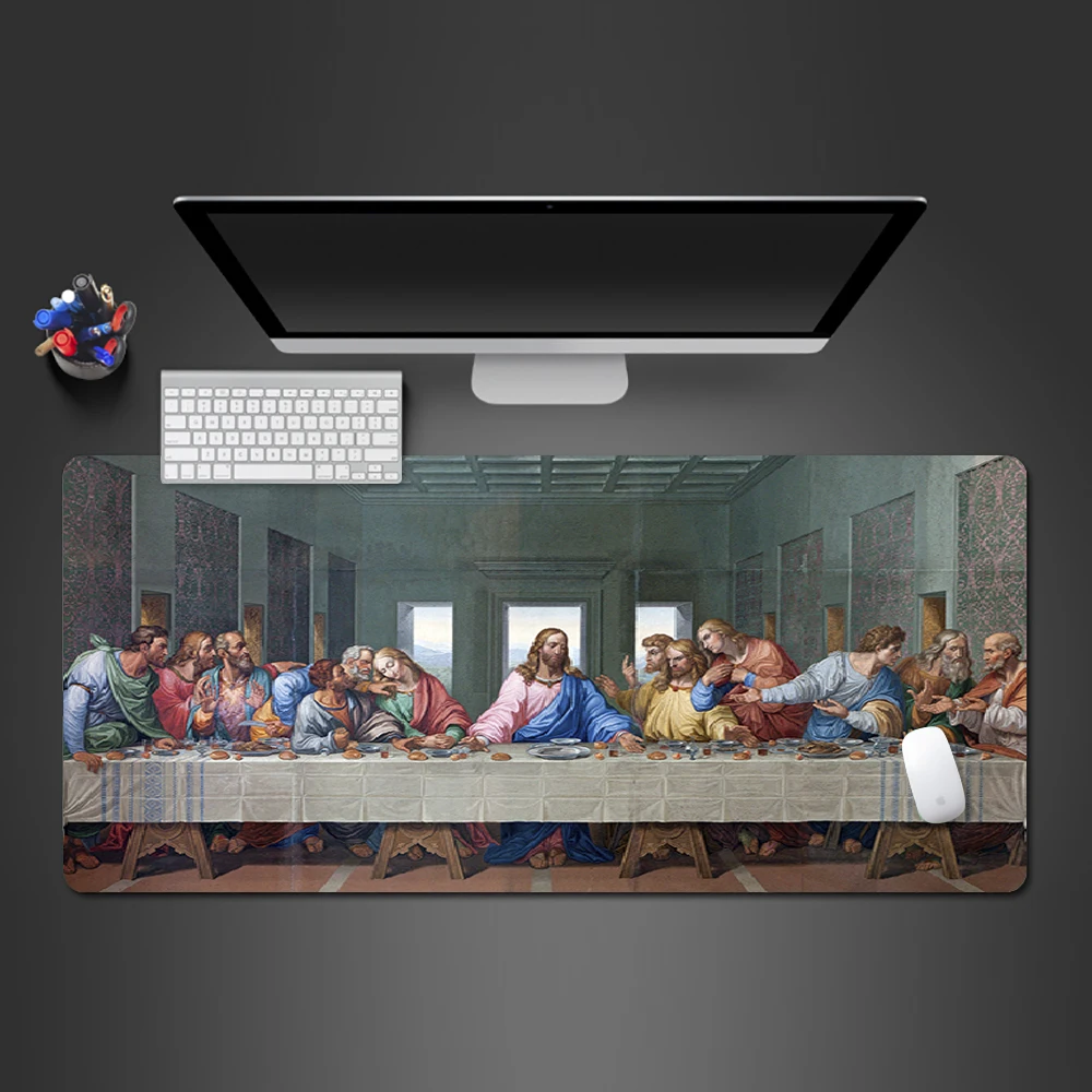 Jesus' Last Supper Mouse Pad Game Player Mousepad Computer Play Halloween Christmas Creative Accessories Gift | Компьютеры и офис